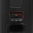 اسپیکر چمدانی جی بی ال مدل PartyBox Stage 320، با اتصال بی‌سیم و باسیم، توان خروجی 240 وات و نور RGB