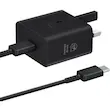 شارژر دیواری 25 وات سامسونگ مدل T2510، اتصال سه پین، درگاه خروجی USB-C، دارای قابلیت شارژ سریع، تکنولوژی شارژ PD 3.0
