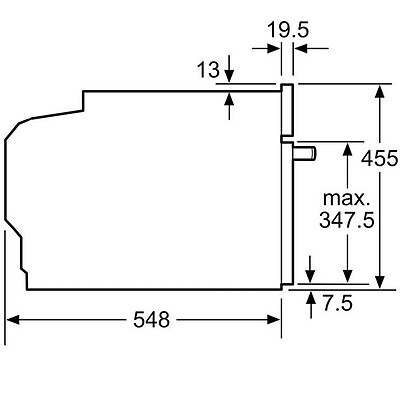 فر مایکروویو کامپکت توکار بوش مدل BOSCH CMG7241B1