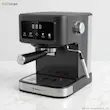 اسپرسو ساز مباشی مدل ME-ECM2118 با بدنه مشکی، پنل دیجیتال.