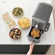 نمایش مرغ بریان و غذاهای متنوع پخته شده با هواپز دو طبقه نینجا مدل SL400.