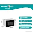 اینفوگرافیک امکانات و ابعاد مایکروویو هایسنس مدل H20MOWS4.