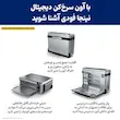 اینفوگرافیک قابلیت جمع شدن و تمیز کردن آسان آون توستر نینجا مدل SP100.