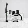 ست اصلی گوشت کوب برقی براون مدل MQ 7075x شامل همزن، غذاساز و لیوان.
