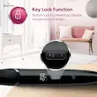 پوستر تبلیغاتی حالت دهنده فیلیپس مدل BHB86400 که عملکرد قفل کلید (Key Lock) را برای جلوگیری از تغییر تصادفی دما نشان می‌دهد.