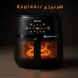 نمایش خلاقانه تکنولوژی RapidAir در هواپز 6.2 لیتری فیلیپس مدل NA23000، با جلوه‌های نوری و طراحی لوکس شاهیران