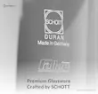 لوگوی شیشه SCHOTT DURAN ساخت آلمان روی بدنه سماور برقی فلر مدل TS 380.