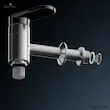 دیاگرام قطعات شیر خروجی آب تمام استیل سماور برقی فلر مدل TS 390.