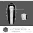 اینفوگرافیک نمایشگر LED مخفی و ۹ سرعته همزن برقی دستی اسمگ مدل HMF01.