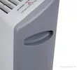 جزئیات دستگیره حمل توکار و برچسب هشدار ایمنی روی بدنه کناری بخاری کانوکتور پارس خزر مدل CH2000TL.