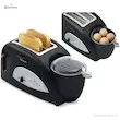 قابلیت‌های دوگانه توستر و تخم‌مرغ پز تفال مدل TT5500 برای تهیه نیمرو و تخم‌مرغ آب‌پز در کنار نان تست.