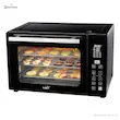 قابلیت میوه خشک‌کن آون توستر تولیپس مدل OT-A4808CD پر شده با اسلایس‌های میوه روی سه طبقه توری.