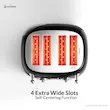 نمای بالا از چهار شیار عریض (Extra Wide Slots) توستر فلر مدل TO 490 مناسب برای انواع نان ضخیم.