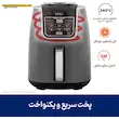 گرافیک نمایش گردش هوای داغ ۲۴۰ درجه و تکنولوژی Max Crisp در سرخ کن بدون روغن نینجا مدل AF160.
