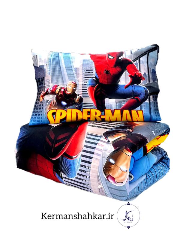ست روتختی ترک آز تک روچاپ تک نفره کدc181 طرح مردعنکبوتی 