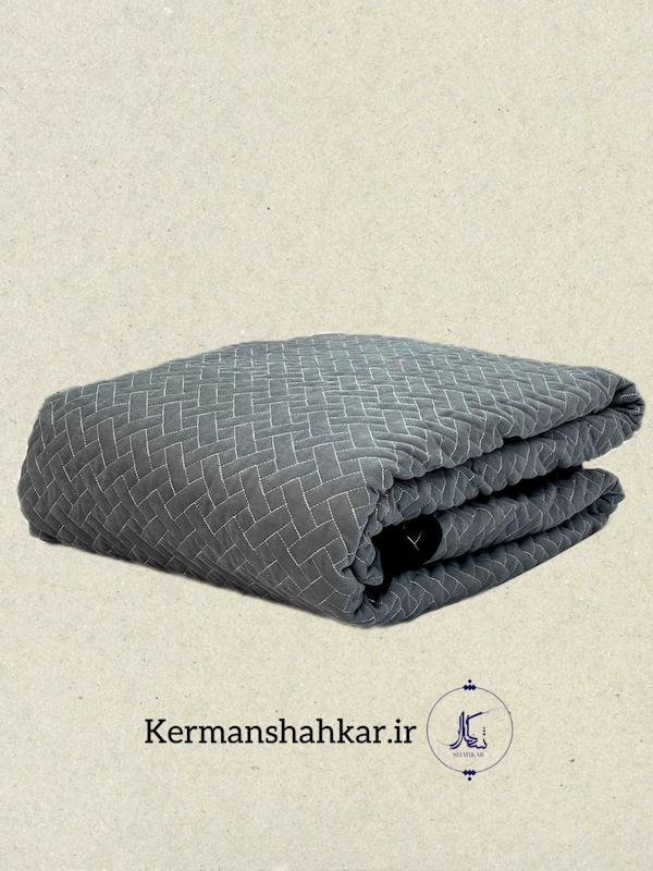 ست روتختی بهاره مخمل هازان دونفره مشکی طوسی