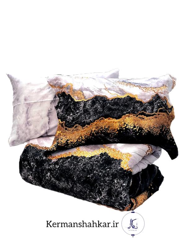 ست روتختی ترک آز دو رو چاپ دونفره طرح سنگ و مرمر