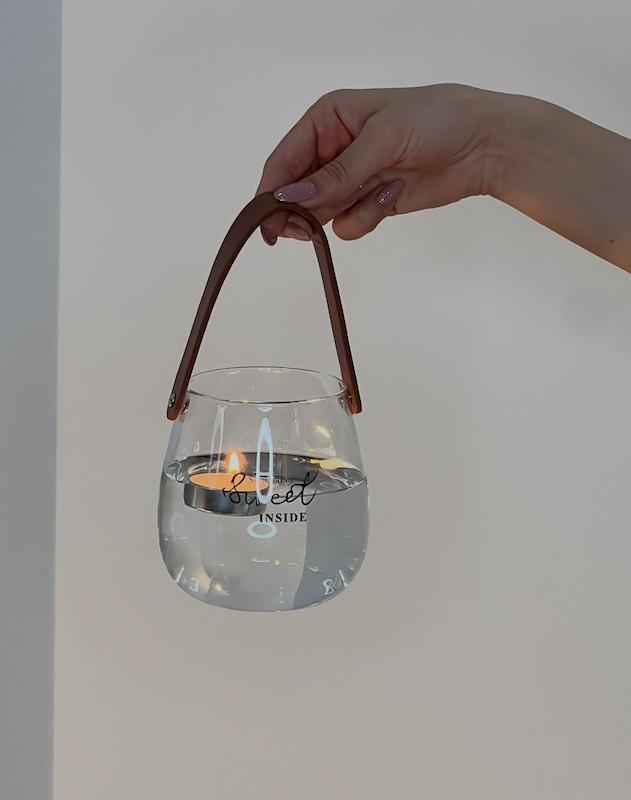 یخدان پیرکس دسته چرمی 