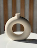 گلدان دایره مینیمال سرامیکی