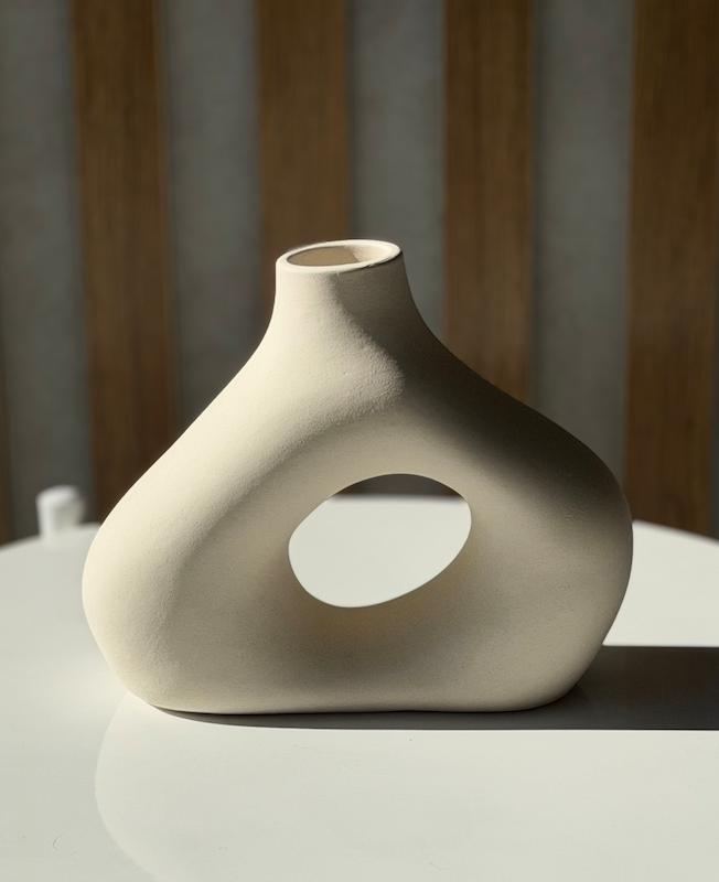 گلدان مینیمال سرامیکی طرح H&M - ۹۰۰۳