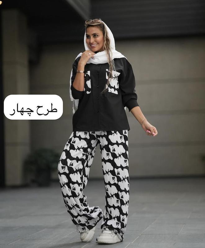 ست شومیز شلوار جت بلک کد ۳۵۰