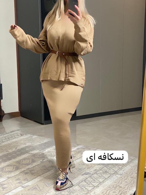ست بلوز دامن یقه هفت کد ۴۱۵