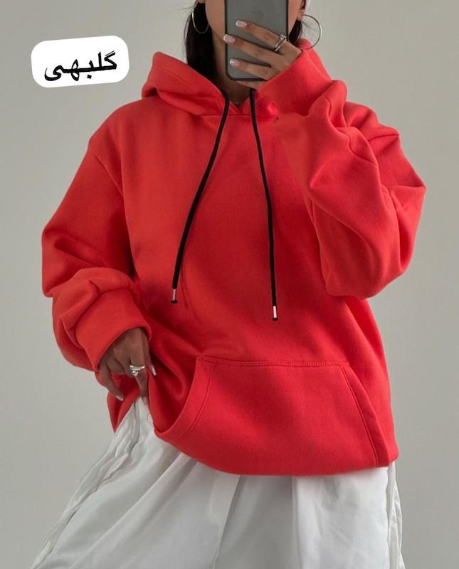 هودی کلاهدار نخ پنبه کد ۴۳۹