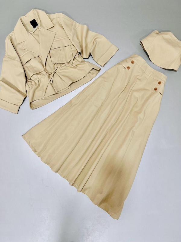سه تیکه کت کراپ دامن کد ۵۹۶