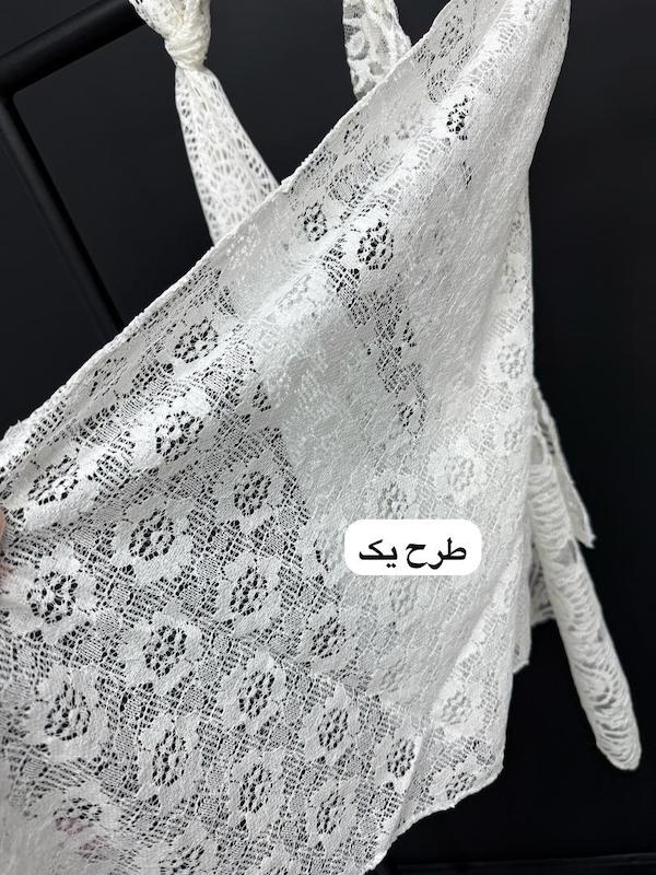 روسری سه گوش گیپور کد ۹۶۶