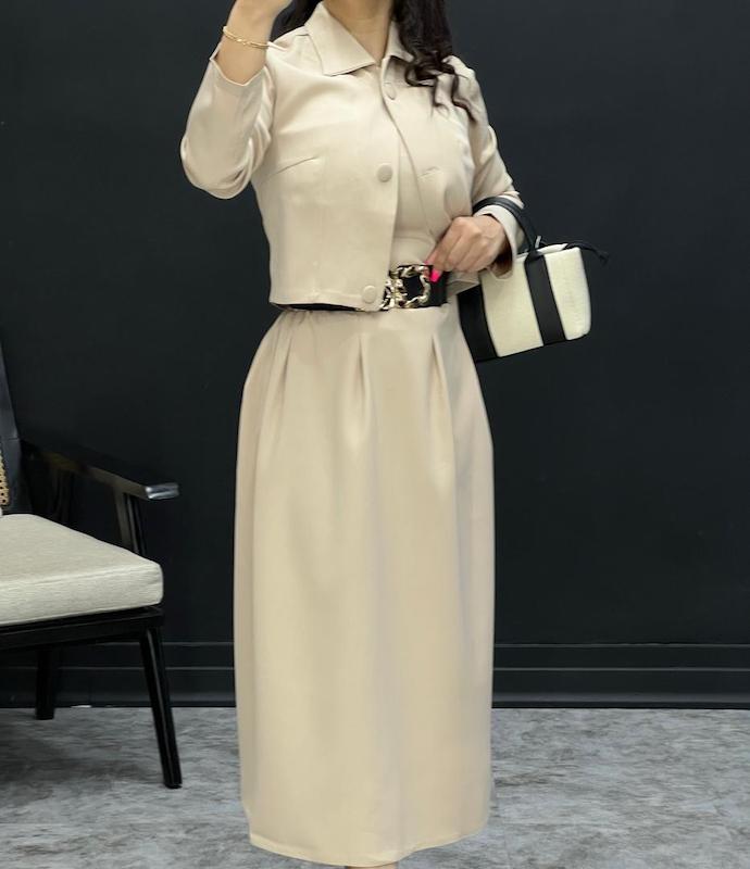 کت کراپ دامن کلاسیک کد ۹۸۳