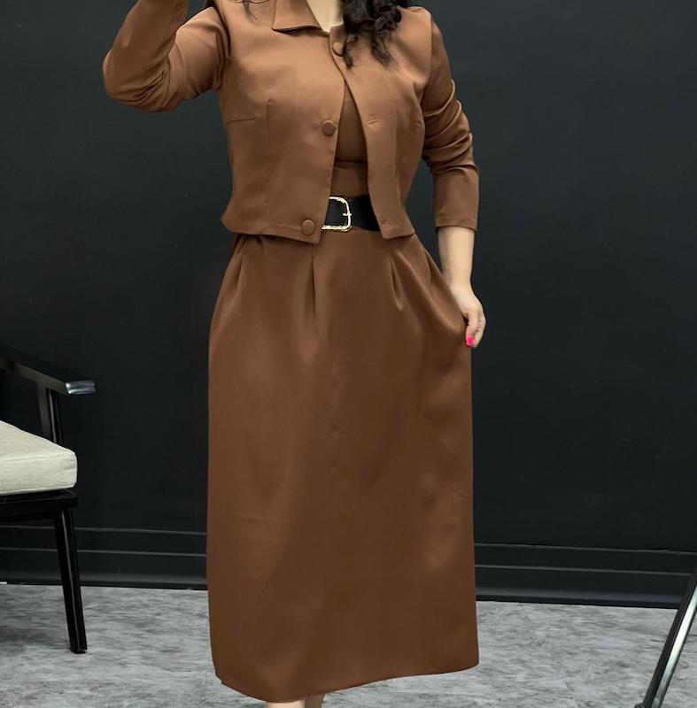 کت کراپ دامن کلاسیک کد ۹۸۳