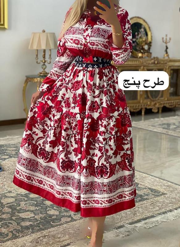 کراپ دامن طرحدار کد ۱۰۱۵