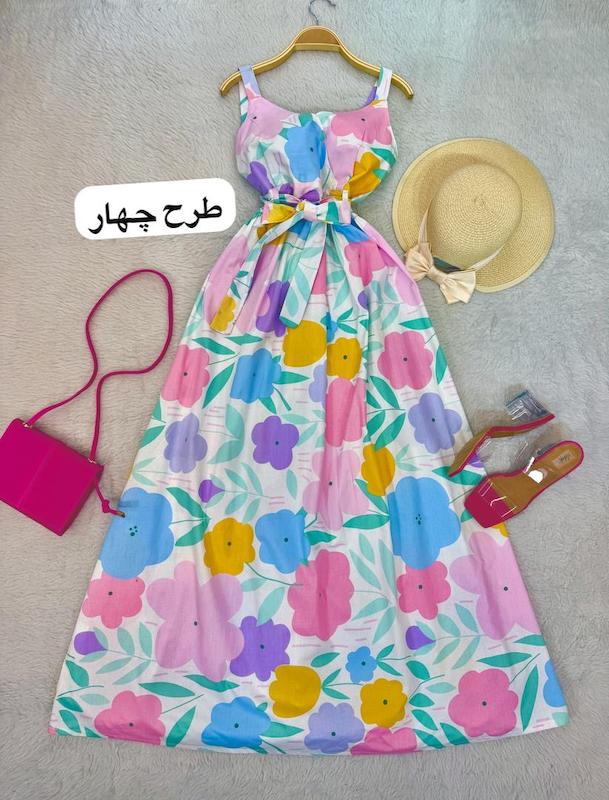 سارافن بلند گُلدار کد ۱۰۲۹