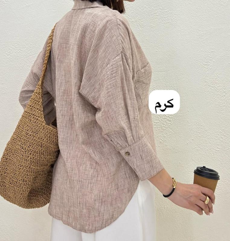 شومیز دکمه چوبی کد ۱۰۵۰