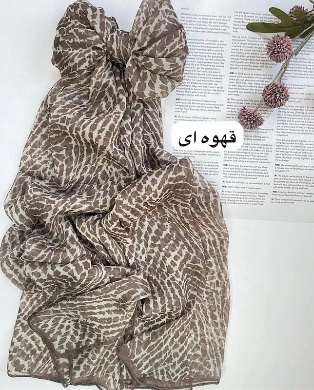 شال حریر طرحدار ۱۰۵۱