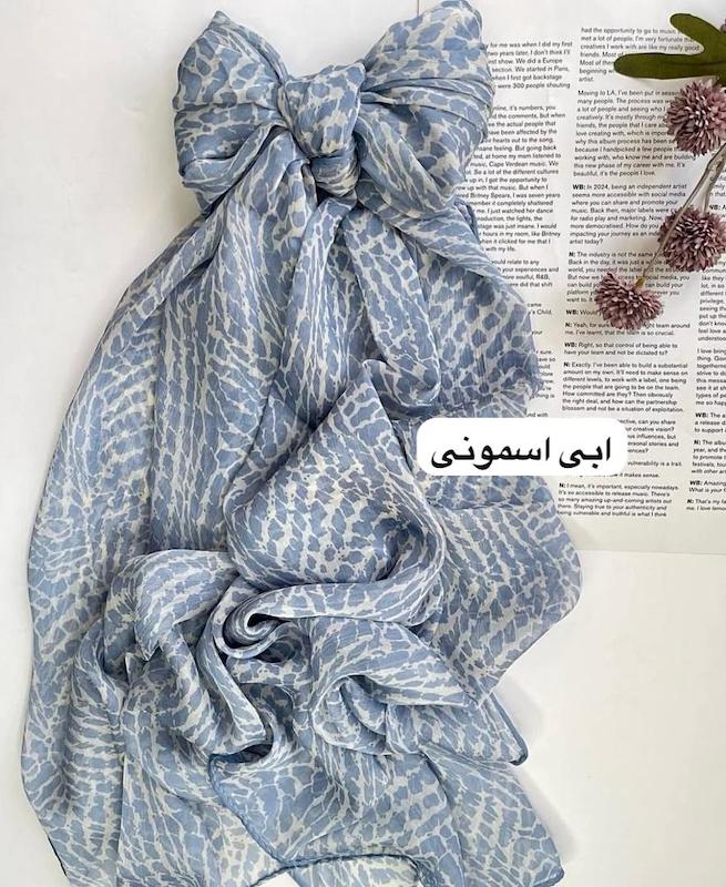 شال حریر طرحدار ۱۰۵۱