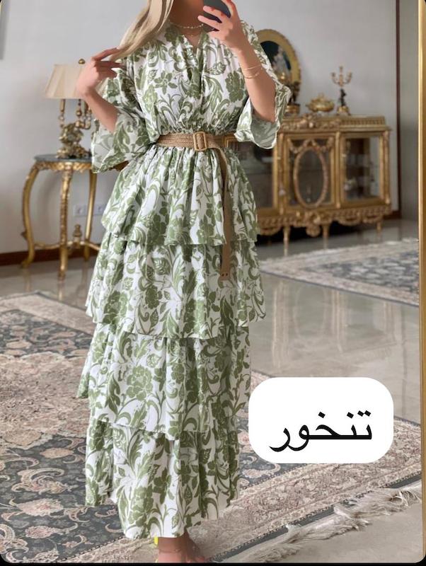 پیراهن طرحدار چیندار کد ۱۰۷۸
