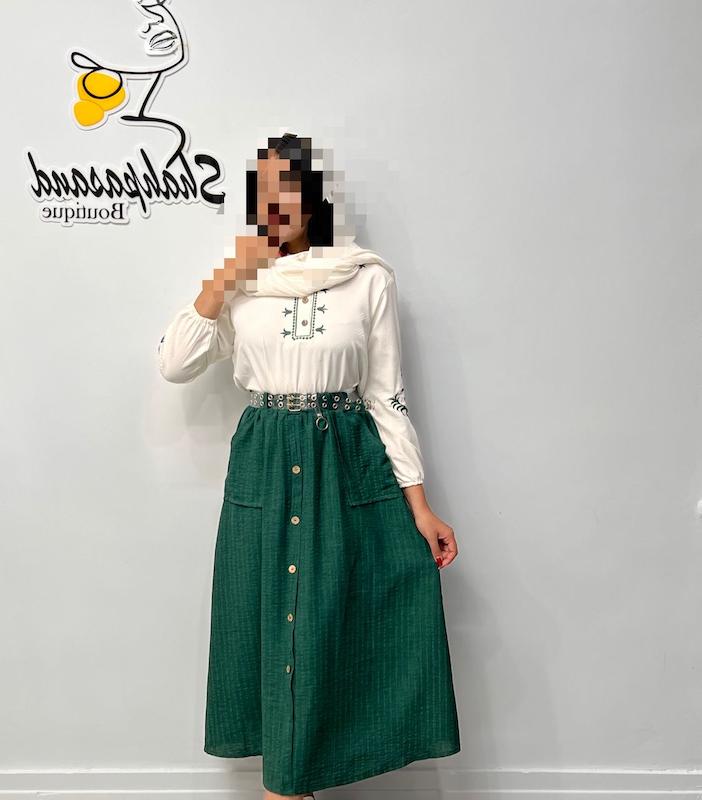 شومیز دامن گلدوزی ترند کد ۱۹۱