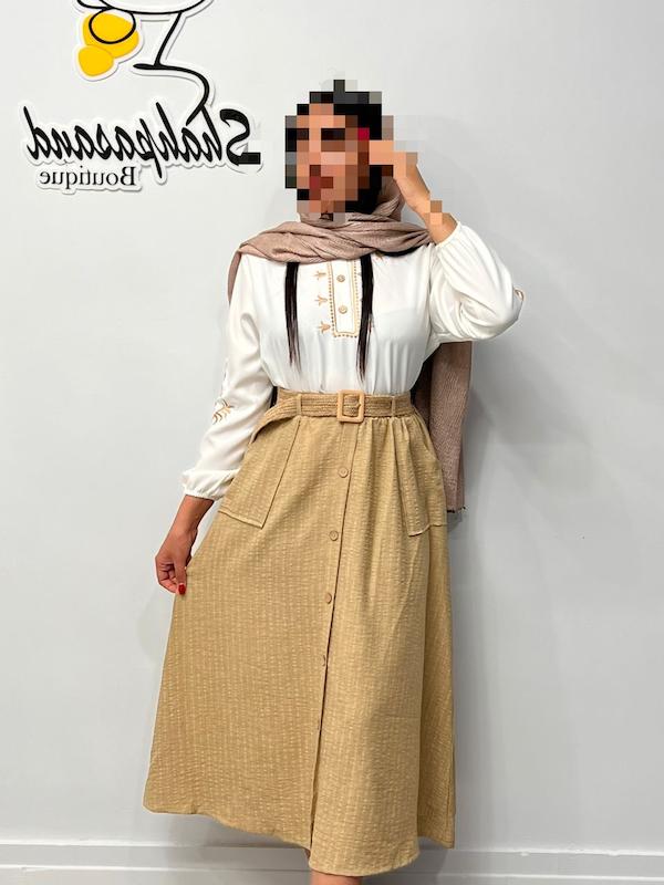 شومیز دامن گلدوزی ترند کد ۱۹۱