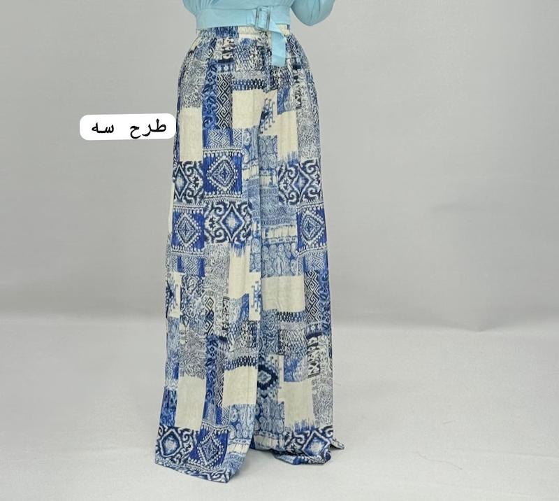 شلوار طرحدار فول بگ کد ۱۱۵۱