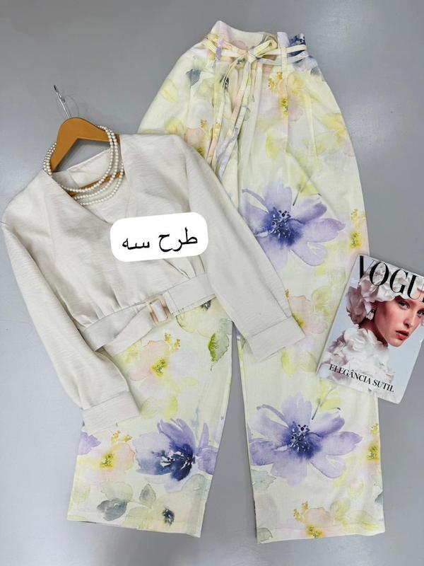 شلوار طرحدار لینن کد ۱۱۷۸
