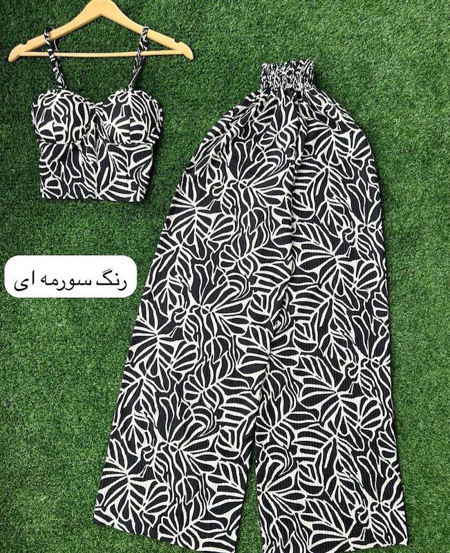 ست کراپ شلوار طرحدار ایراش ۲۰۸
