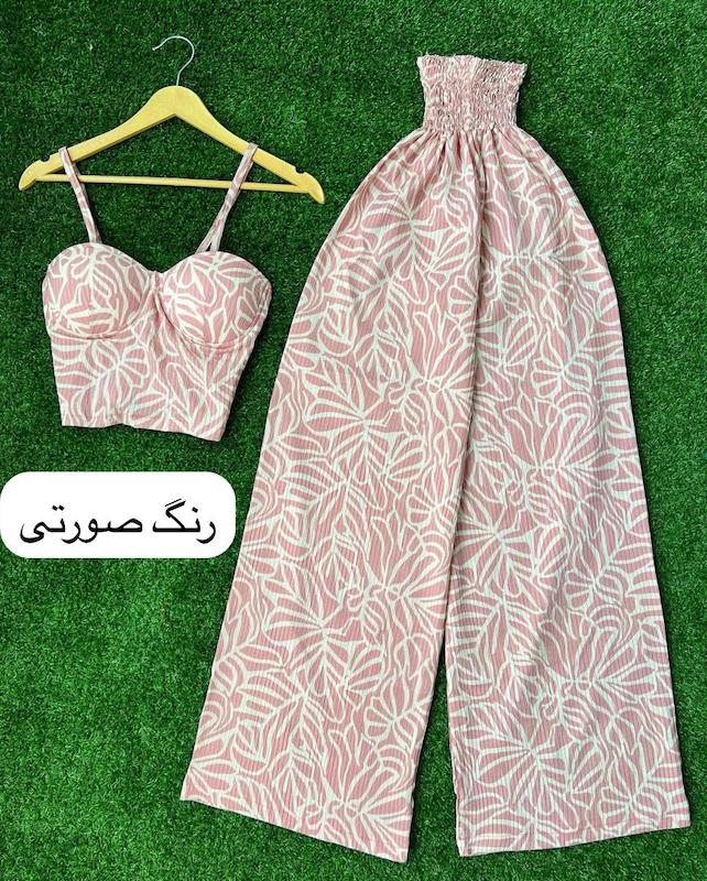 ست کراپ شلوار طرحدار ایراش ۲۰۸