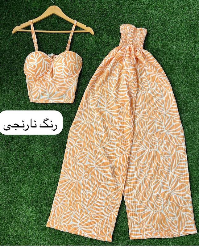 ست کراپ شلوار طرحدار ایراش ۲۰۸