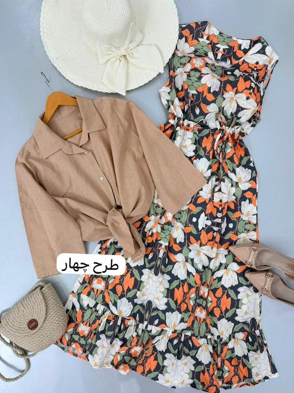 ست شومیز سارافن طرحدار کد ۱۲۲۱