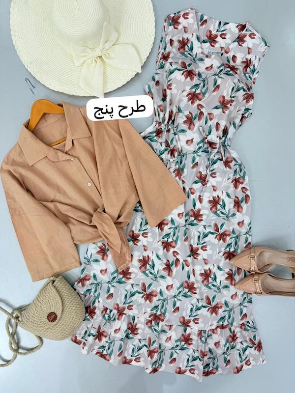 ست شومیز سارافن طرحدار کد ۱۲۲۱