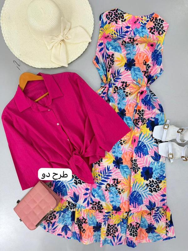 ست شومیز سارافن طرحدار کد ۱۲۲۱