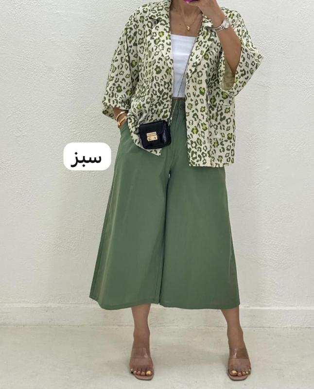 ست مانتو شلوار پلنگی کد ۱۲۳۵