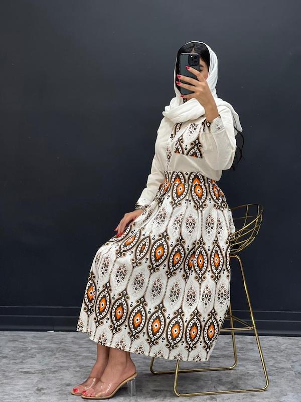 ست شومیز‌ دامن طرحدار کد ۲۱۲