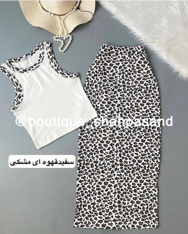 تاپ دامن پلنگی کد ۱۲۸۸